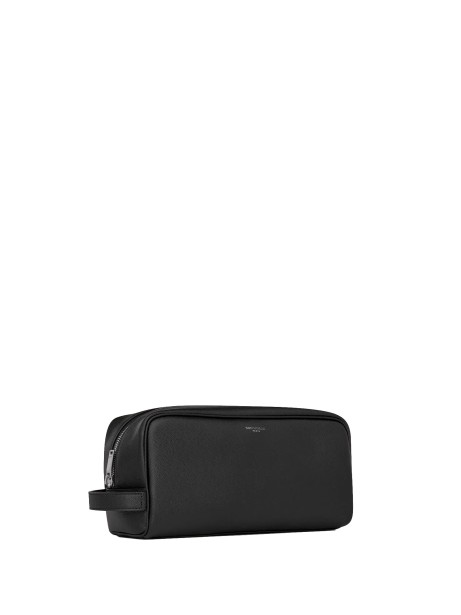 Saint Laurent Paris Grained Leather Beauty Case
