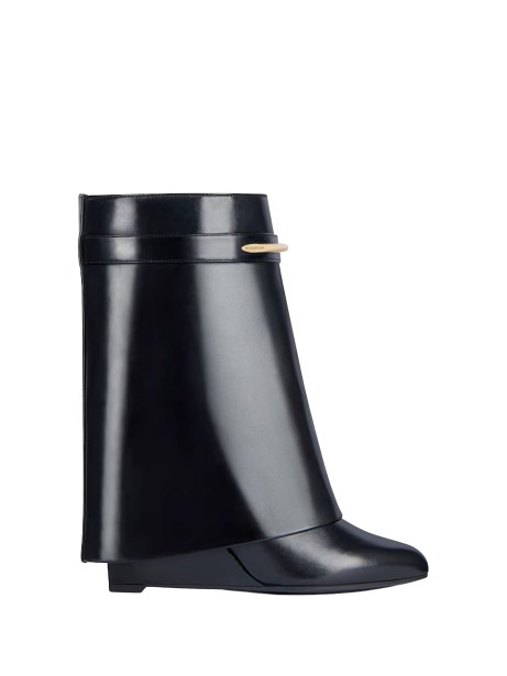 Givenchy Shark Pinch Leather Ankle Boots