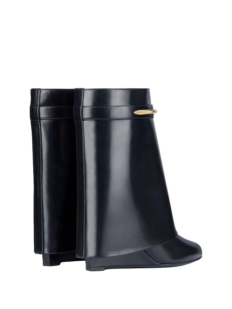 Givenchy Shark Pinch Leather Ankle Boots
