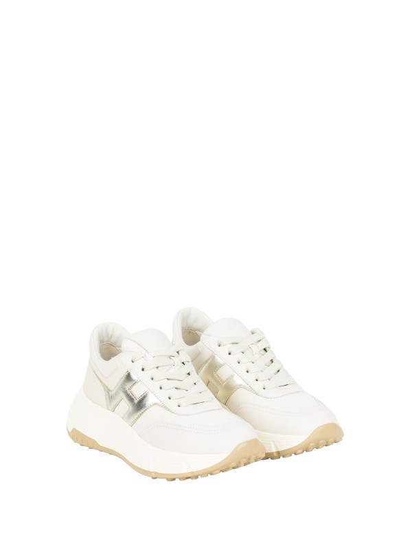 Hogan H669 White Leather Low-Top Sneakers
