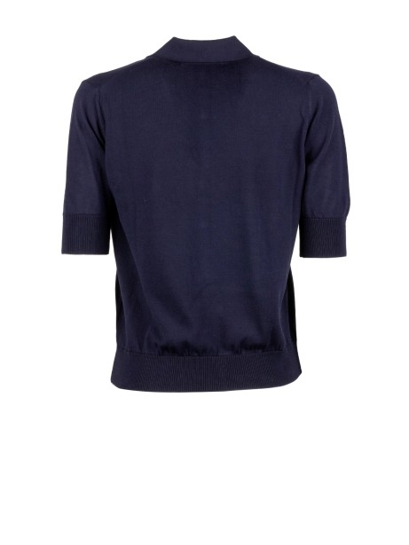 Alpha Studio Women's Silk and Cashmere Polo Shirt