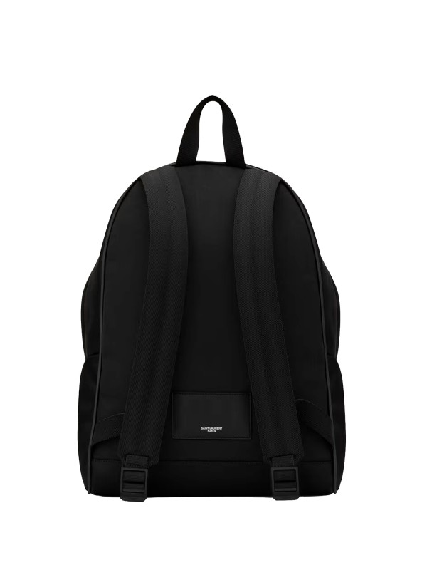 Saint Laurent City Backpack in ECONYL® and Soft Leather