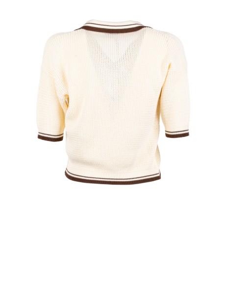 Marella MLSLEMBI White Cotton Polo 2