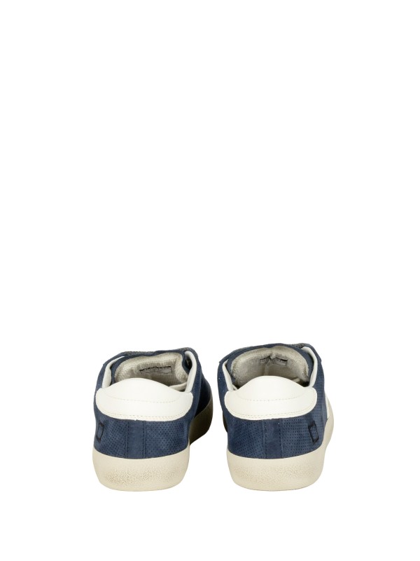 Sneakers Hill Low Perforated in Pelle Scamosciata Blu