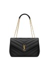 Saint Laurent Loulou Medium Quilted Lambskin Shoulder Bag