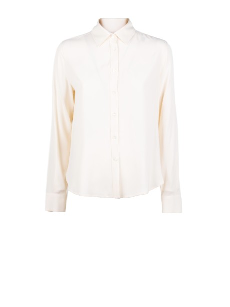 Open-Back Silk-Blend Shirt