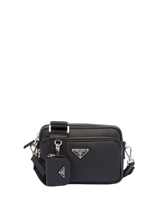 Prada Black Saffiano Leather Shoulder Bag