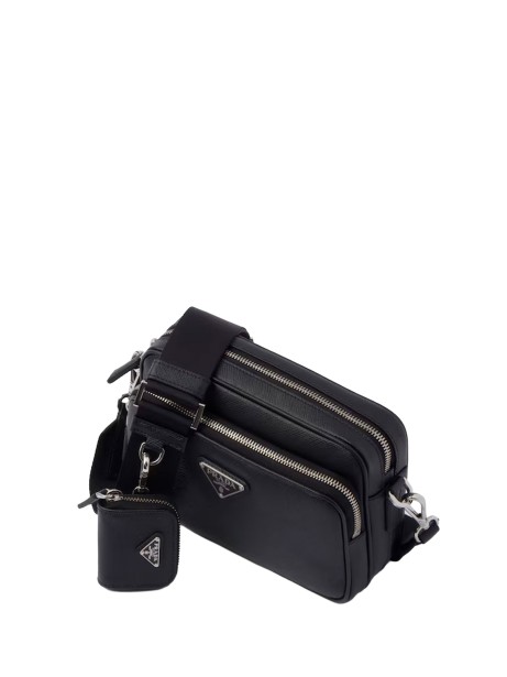 Borsa a tracolla in pelle Saffiano nera - Prada 2