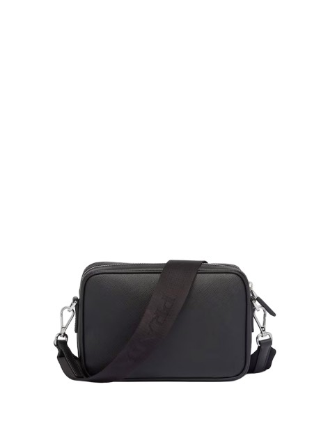 Prada Black Saffiano Leather Shoulder Bag