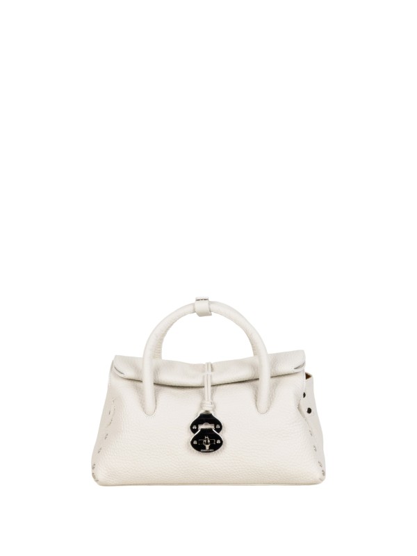 Zanellato Dotta Centauro S White Leather Handbag
