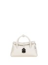 Zanellato Dotta Centauro S White Leather Handbag