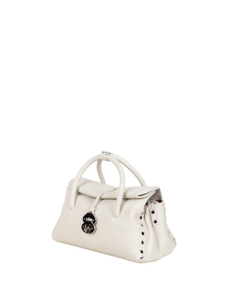 Zanellato Dotta Centauro S White Leather Handbag