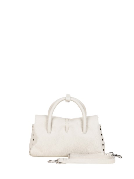 Zanellato Dotta Centauro S White Leather Handbag