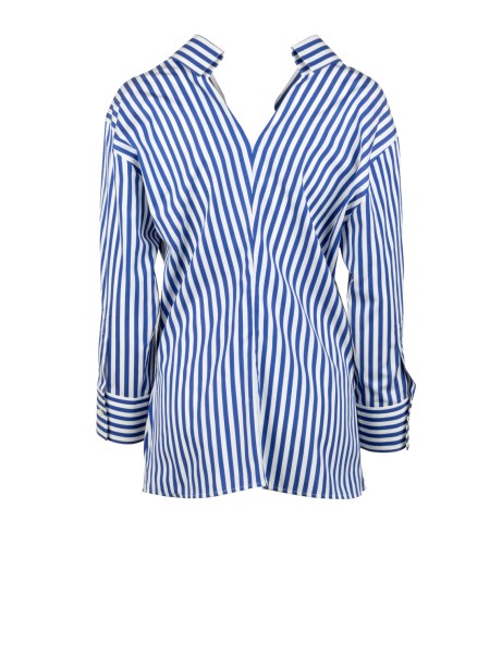 Camicia Open in Cotone Blu di Givenchy