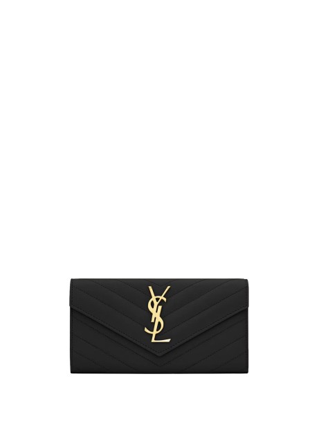 Saint Laurent Cassandre Matelassé Large Flap Wallet