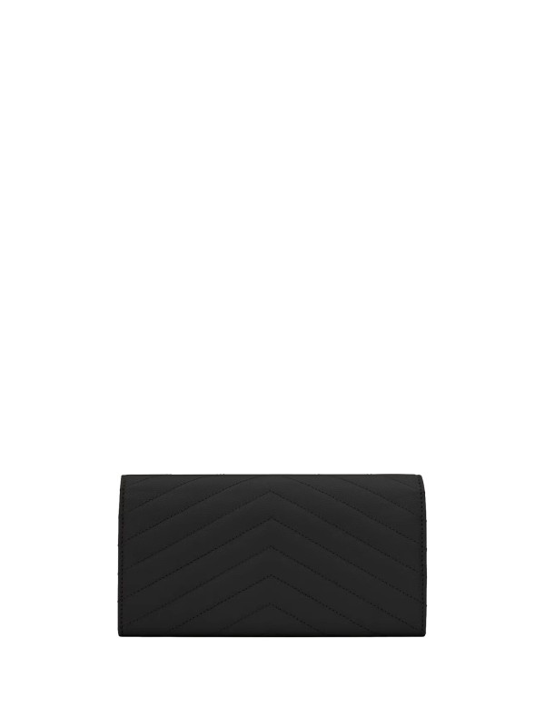 Saint Laurent Cassandre Matelassé Large Flap Wallet