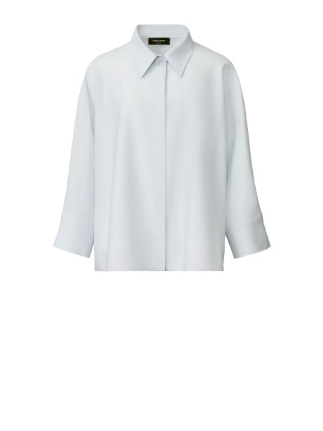 Fabiana Filippi Women's Cropped White Poplin Shirt