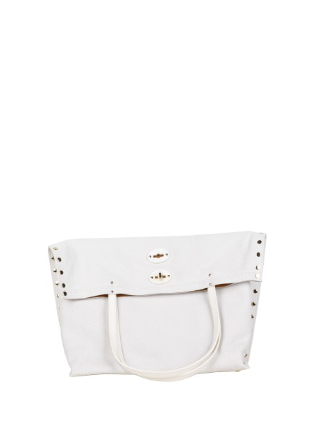 Zanellato A'Spasso® Medium White Leather Shoulder Bag