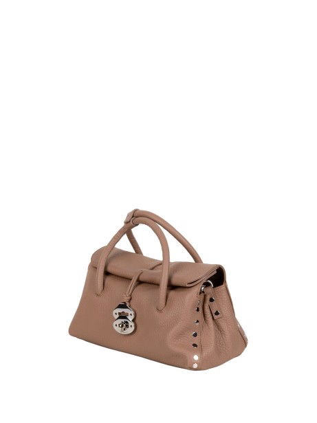 Borsa Dotta® Small in Pelle Martellata Brown Ribolla 2