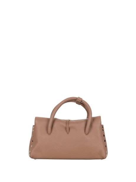Borsa Dotta® Small in Pelle Martellata Brown Ribolla