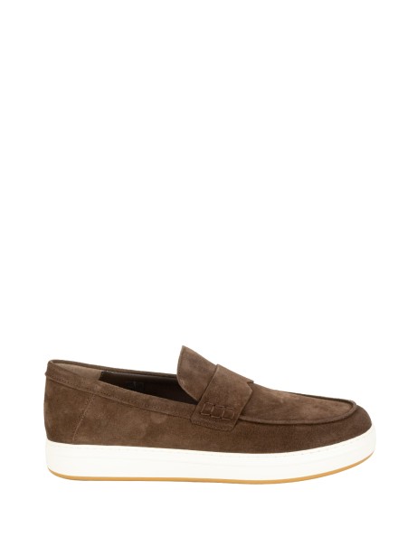 Hogan Brown Suede Moccasins