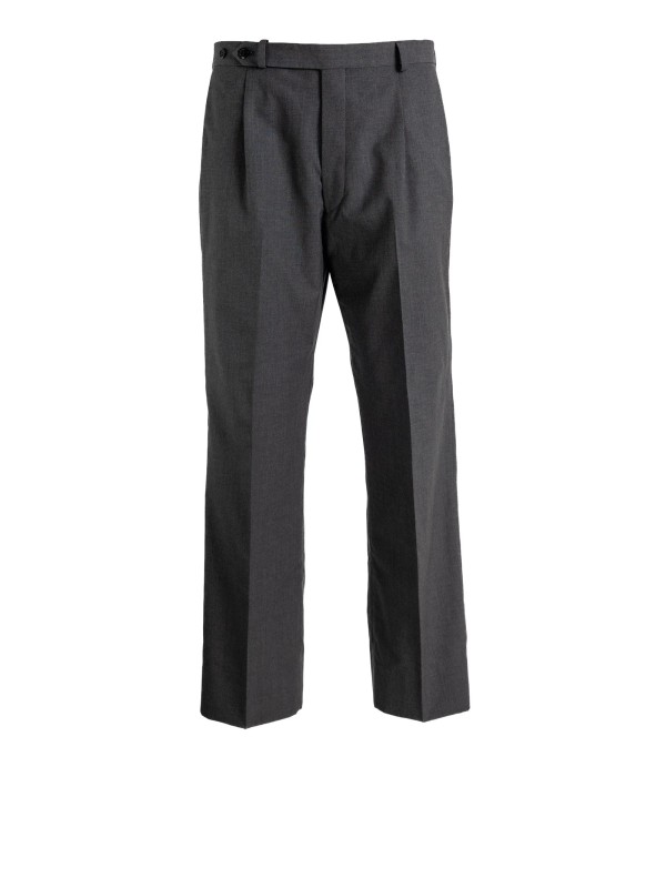 Prada Gray Fleece Wool Dress Pants