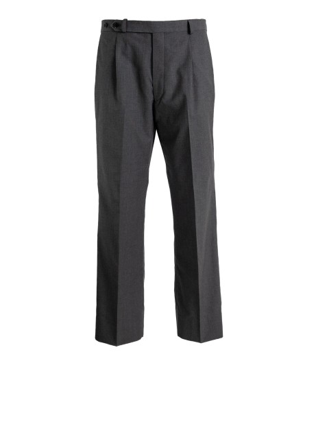 Pantaloni Eleganti in Lana Grigia di Prada