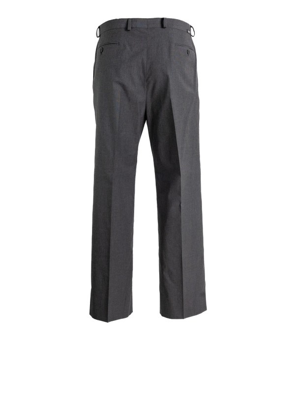 Pantaloni Eleganti in Lana Grigia di Prada