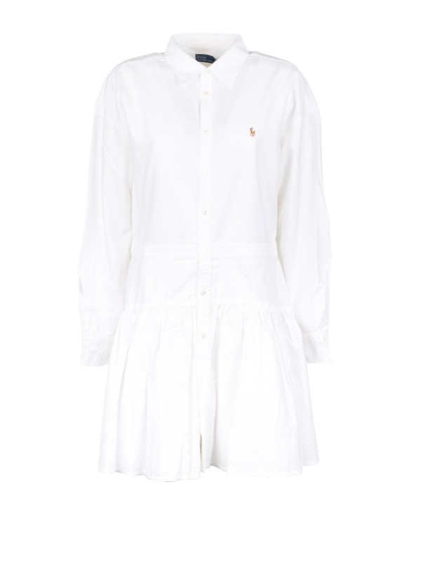 Abito a Camicia in Cotone Oxford con Pannelli - Polo Ralph Lauren