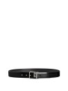 Dolce & Gabbana Black Brushed Calfskin Leather Belt