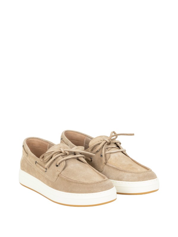 Hogan Men's Suede Sneakers in Neutral Tones