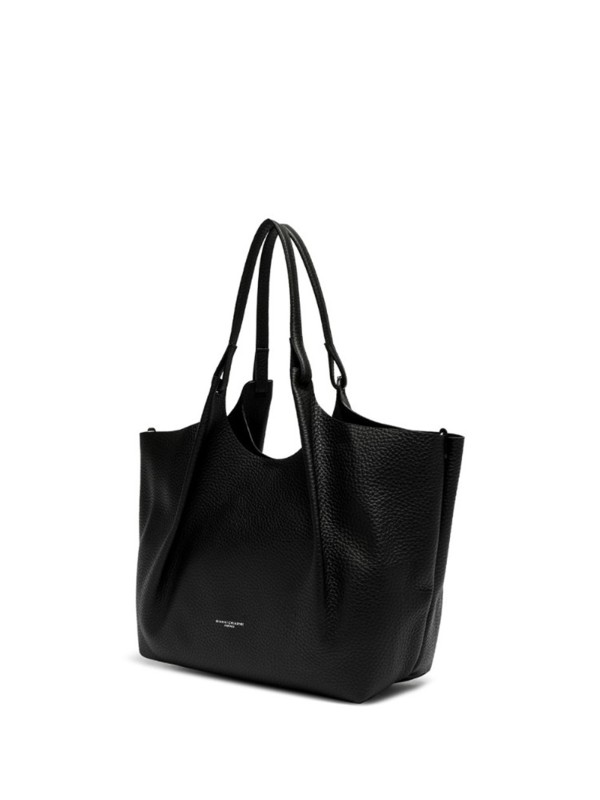Gianni Chiarini Dua Shopping Bag in Pelle Nera