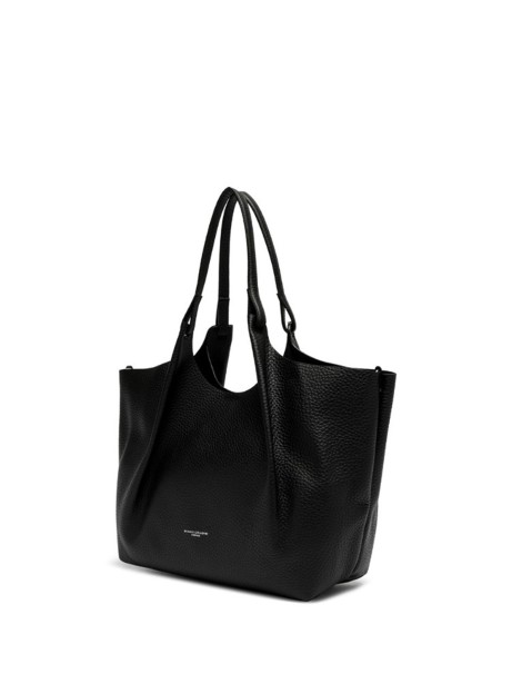 Gianni Chiarini Dua Leather Tote Bag in Black