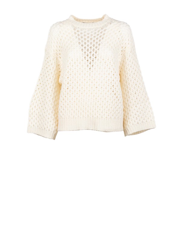 Fabiana Filippi White Sweater - Elegant Italian Knitwear
