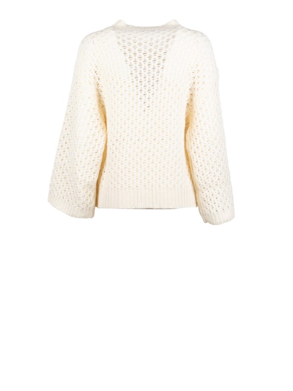 Fabiana Filippi White Sweater - Elegant Italian Knitwear