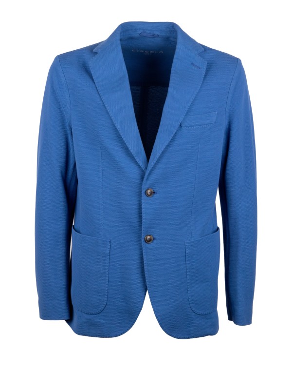Circolo 1901 French Blue Oxford Cotton Blazer