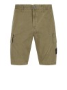 Bermuda Cargo Stone Island in Twill Rotto Stretch Organico