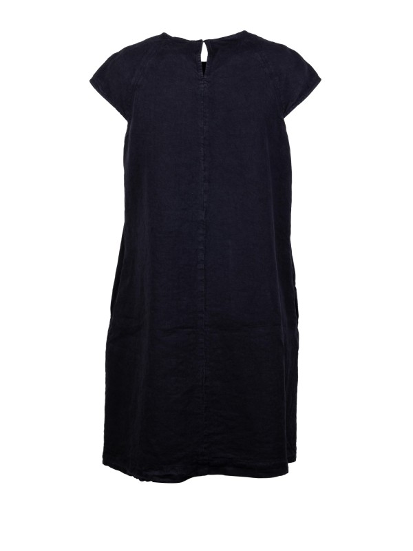 Aspesi Blue Round-Neck Mini Dress