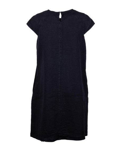 Aspesi Blue Round-Neck Mini Dress