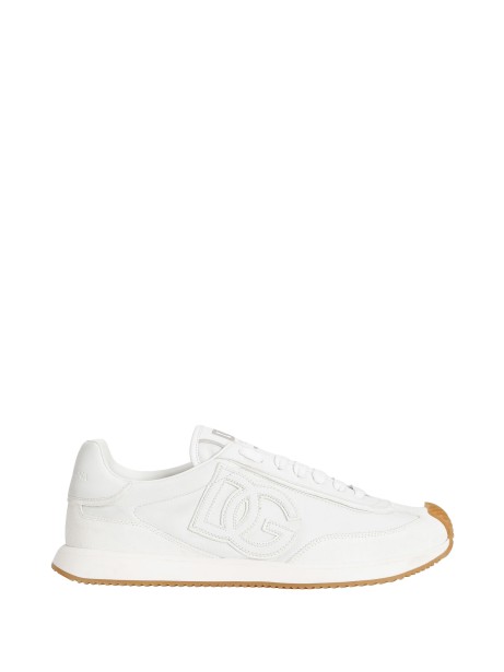 DG Cushion White Leather Sneakers by Dolce & Gabbana