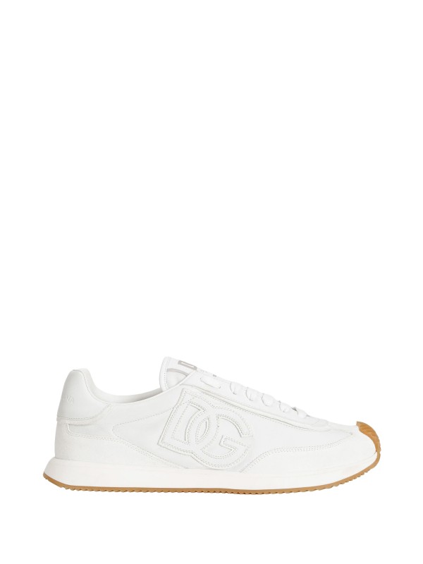 DG Cushion White Leather Sneakers by Dolce & Gabbana