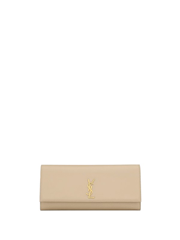 Clutch Kate in pelle Grain de Poudre - Saint Laurent