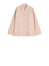 Cotton Canvas Workwear Jacket in Pink
