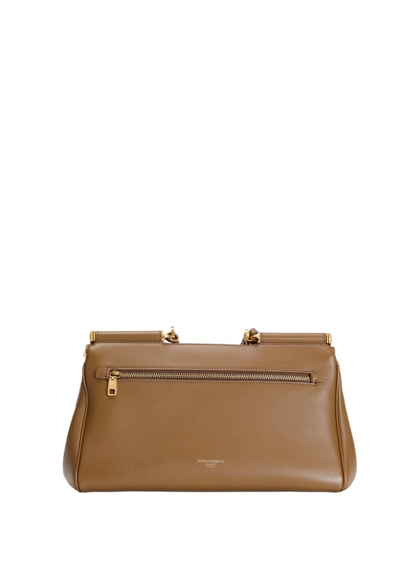 Medium My Sicily Handbag in Brown Plongé Calfskin