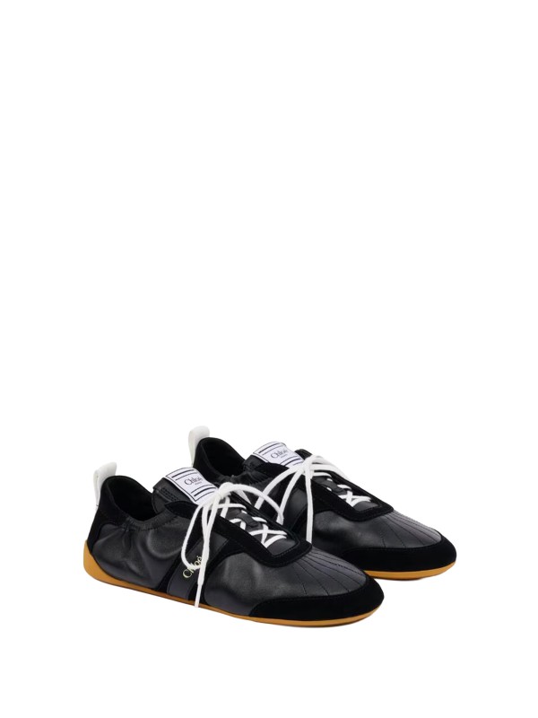 Sneaker Chloé Kick in Pelle Nera