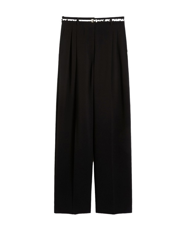 Max Mara Black Crepe Corvino Trousers