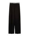 Pantalone fluido in cady nero - Max Mara