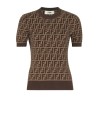 Fendi Brown FF Cotton Sweater
