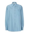 Camicia in Popeline di Seta Blu - Fendi