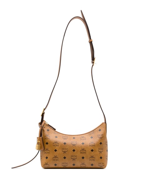 MCM Aren Hobo Bag in Cognac